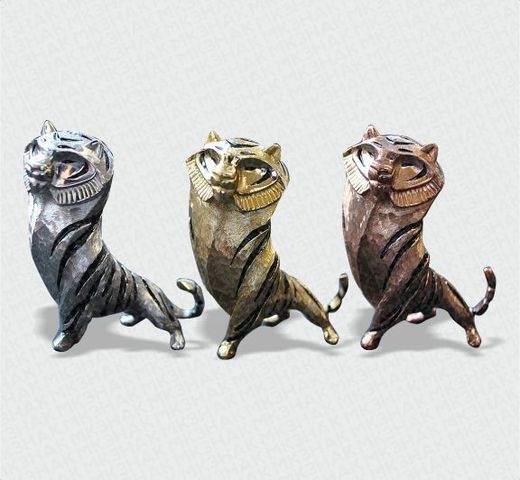 Tigerfigur, goldfarben 2