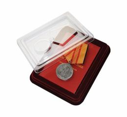 Coffret souvenir avec emplacement pour médaille/insigne