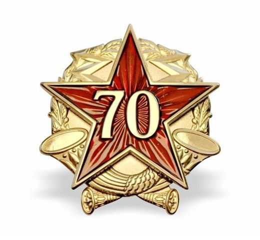 胜利 70 周年胸章