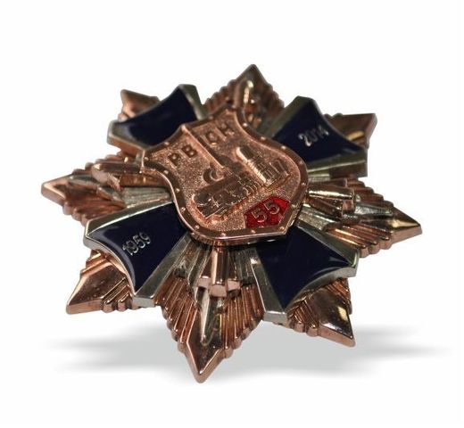 Нагрудный знак «55 лет РВСН России» 2