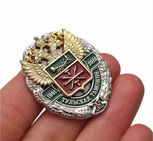 Insignia de pecho «25 años de la Aduana de Tula» 3
